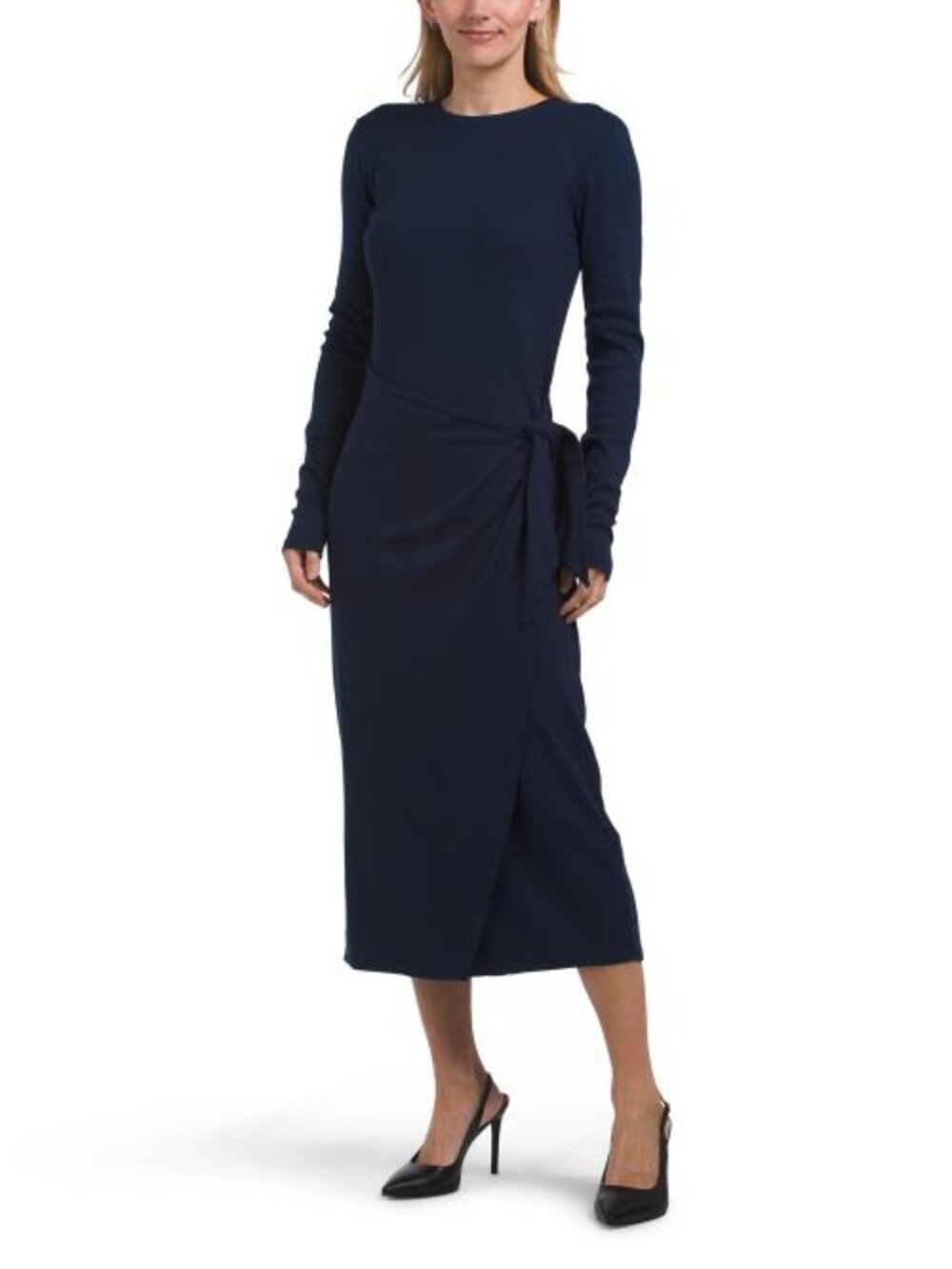 MICHAEL STARS Petite Made In Usa Yessenia Wrap Midi Dress